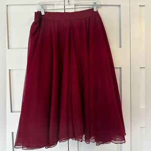 Torrid Cranberry Tulle Skirt Size 1